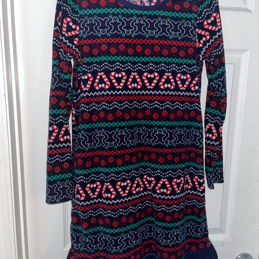 Blue and Red Casual Long Sleeve Crew Neck Sweater Dress